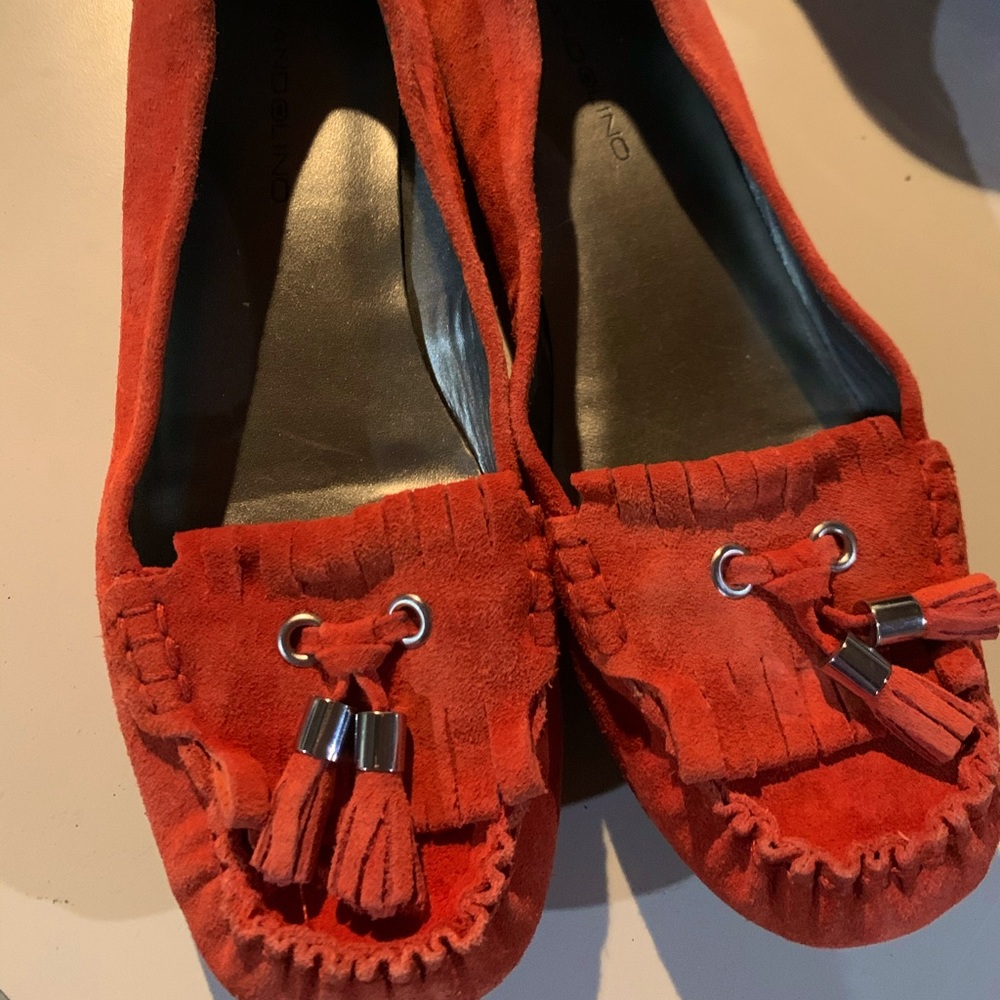 Bandolino red moccasins size 9
